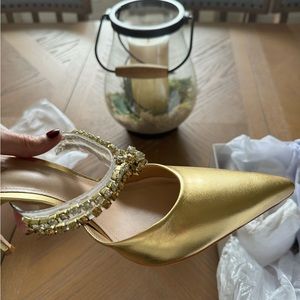 Schutz Gold Heels